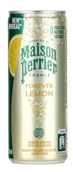 PERRIER MAISON FOREVER ZERO-LEMON SPARKLING DRINK 250ML CAN 