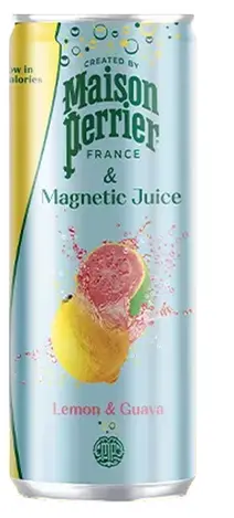 PERRIER MAISON CHIC LEMON & GUAVA SPARKLING DRINK 250ML CAN 