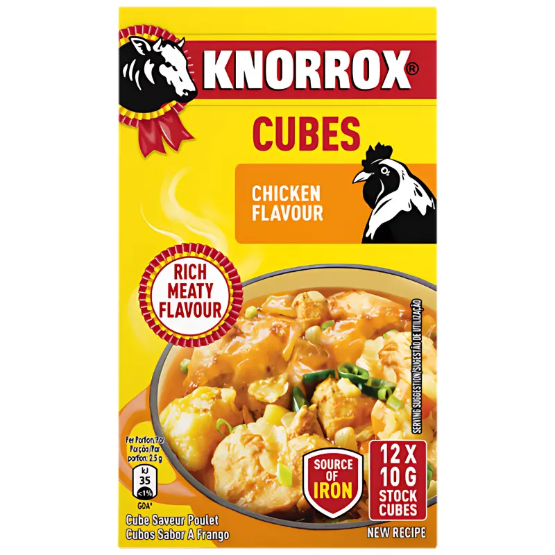KNORROX STOCK CHICKEN CUBE 120G