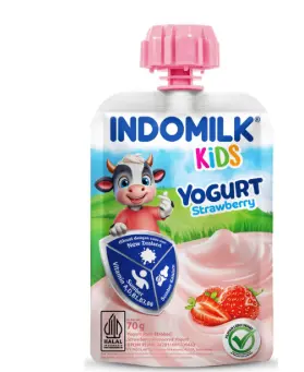 INDOMILK KIDS YOGURT STRAWBERRY 70G