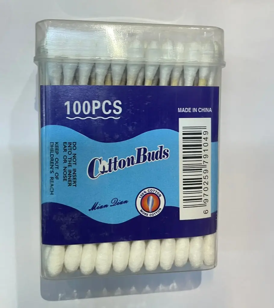 COTTON BUDS WOODEN STICK 100PCS