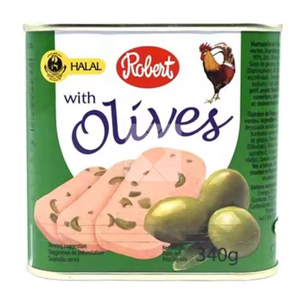 ROBERT CHICKEN LUNCHEON MEAT WITH OLIVES 340G