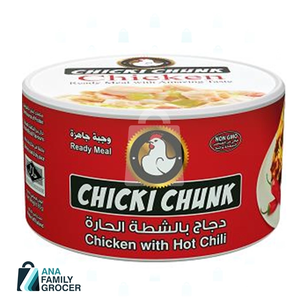 CHICKI CHUNK CHICKEN WITH HOT CHILI 160G