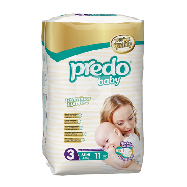 PREDO BABY MIDI DIAPERS NO3 68 PCS PER PACK M