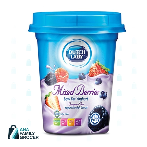 DUTCH LADY YOGURT MIXED BERRY 125GM