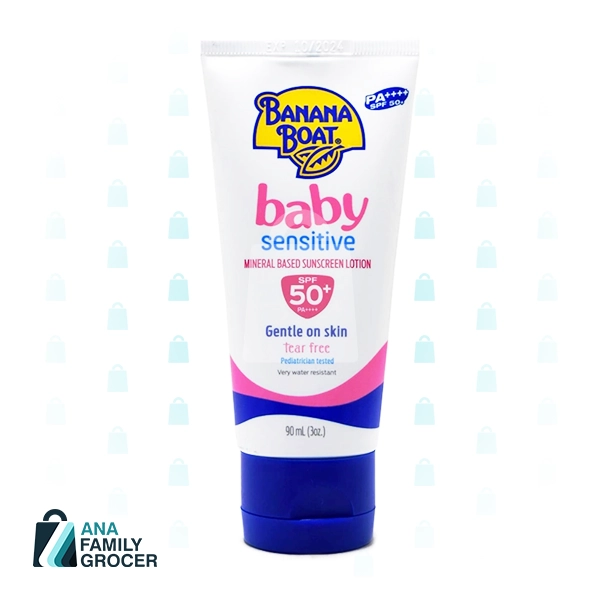 BANANA BOAT SUNSCREEN LOTION BABY SENSITIVE SPF50+ 90ML