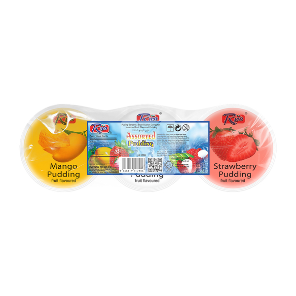 RICO ASSORTED PUDDING 65G X 3 