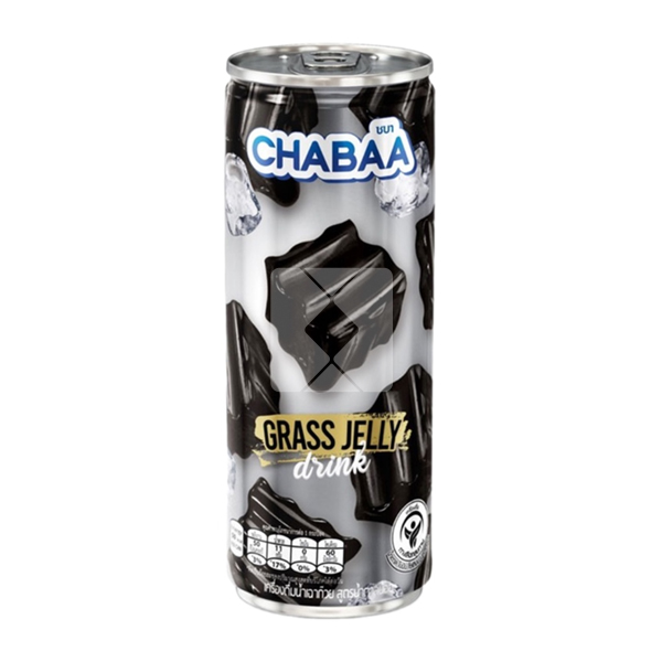 CHABAA GRASS JELLY DRINK LESS SUGAR 230ML 