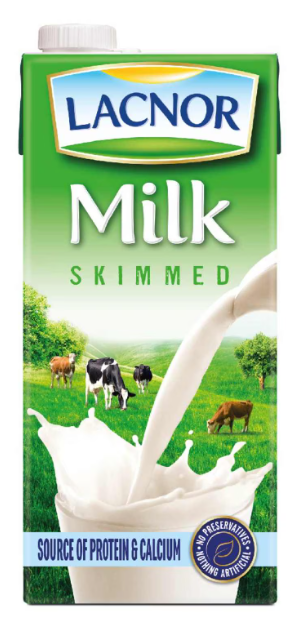 LACNOR MILK SKIMMED 1LTR