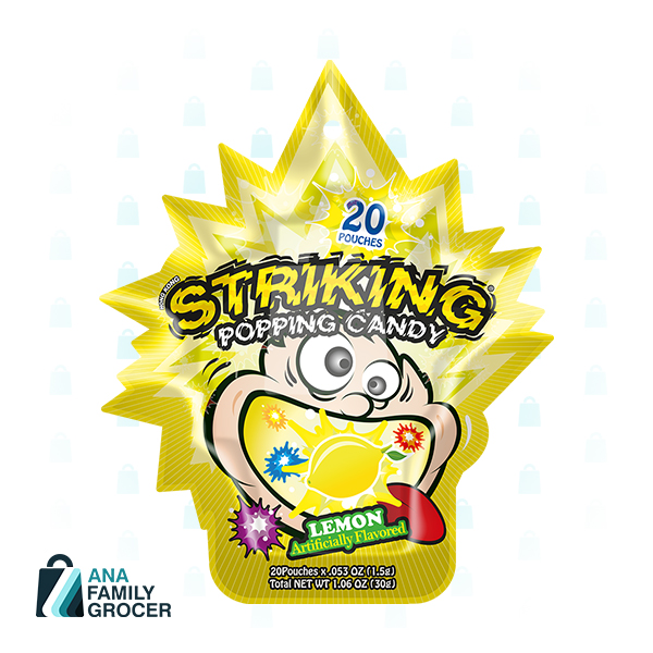 STRIKING POPPING CANDY LEMON 15G