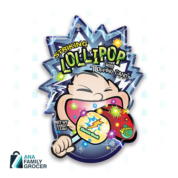 STRIKING POPPING CANDY ELECTRIC SHOCK LOLLIPOP