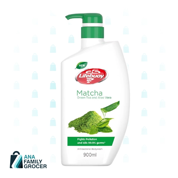 LIFEBUOY BODY WASH MATCHA GREEN TEA & ALOE VERA 900ML 