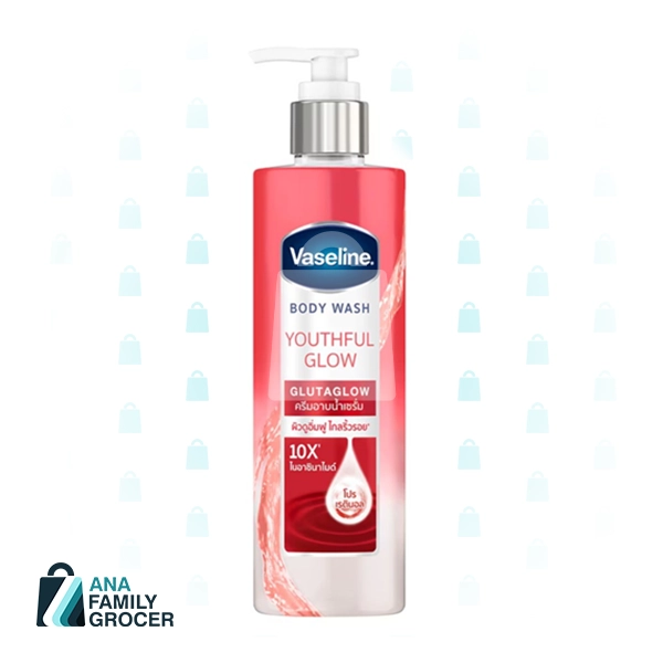 VASELINE BODY WASH LQ YOUTHFUL GLOW 425ML
