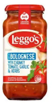 LEGGOS BOLOGNESE CHNKY TOMATO& GARLIC HERBS 500G