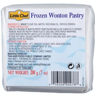 LITTLE CHEF FROZEN WONTON PASTRY 200G 