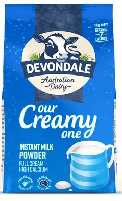 DEVONDALE  INSTAND FULL CREAM POWDER 1KG