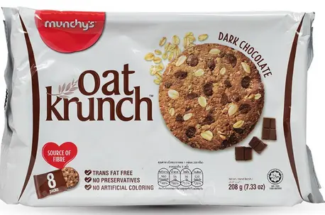MUNCHY'S OAT KRUNCH 208G DARK CHOCOLATE