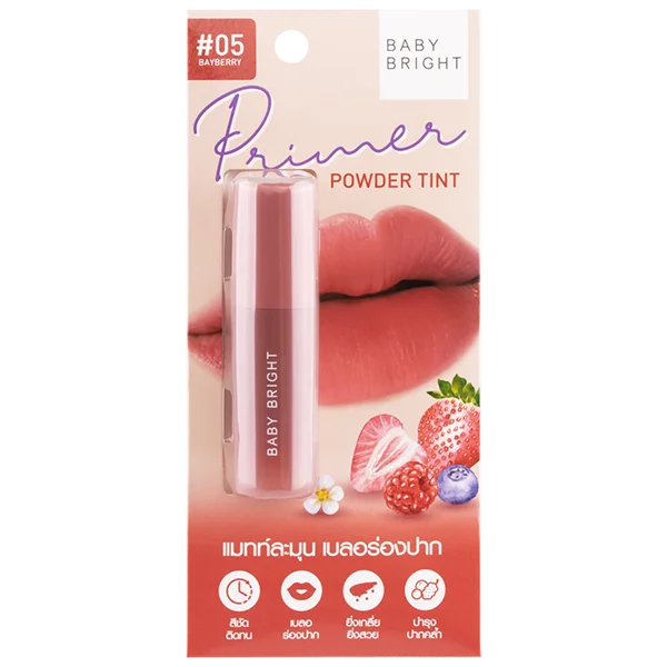BABY BRIGHT LIPSTICK PRIMER POWDER TINT NO 5 