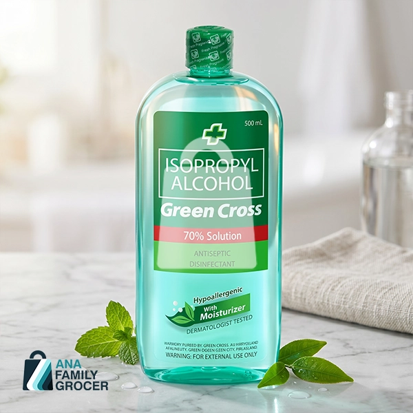 GREEN CROSS ALCOHOL 70% SOLUTION WITH MOISTURIZER 500ML