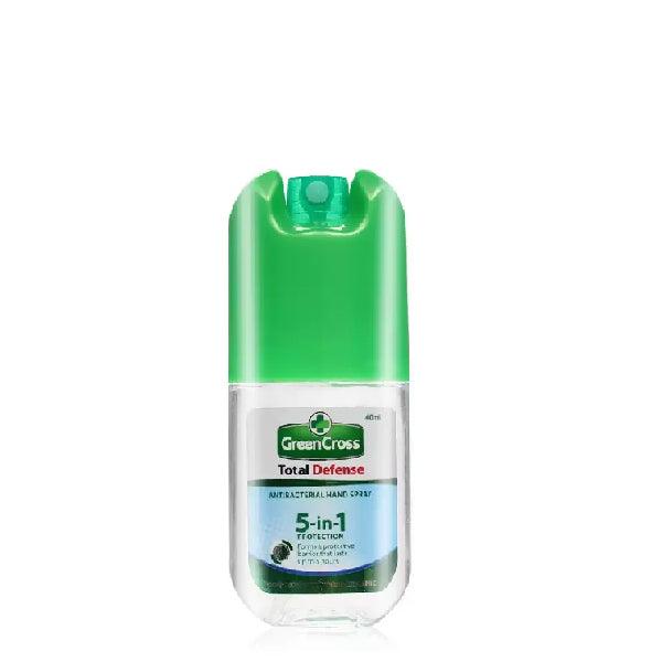 GREEN CROSS TOTAL DEFENSE ANTIBACTERIAL HAND SPRAY 5 IN 1 PROTECTION 40ML