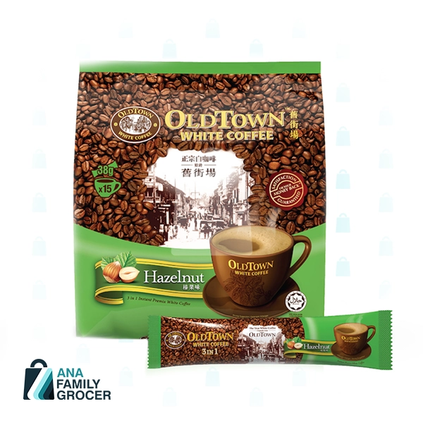 OLD TOWN (3 IN 1)- TASTE PREMIX WHITE HAZELNUT COFFEE 