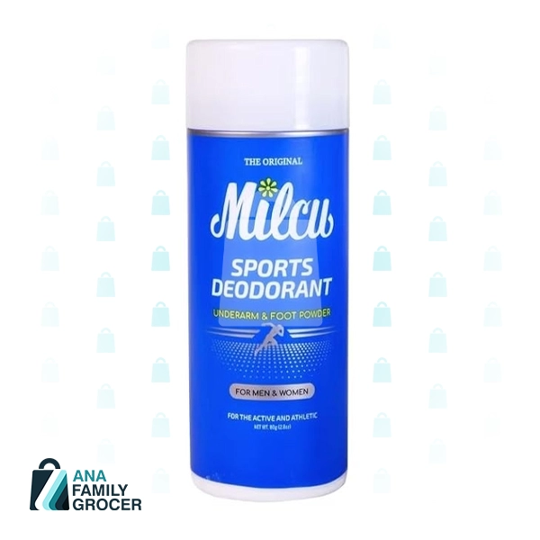 MILCU SPORTS DEODORANT UNDERARM & FOOT 80G
