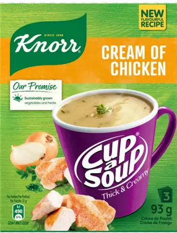 KNORR CREAM OF CHICKEN SOUP  93G   