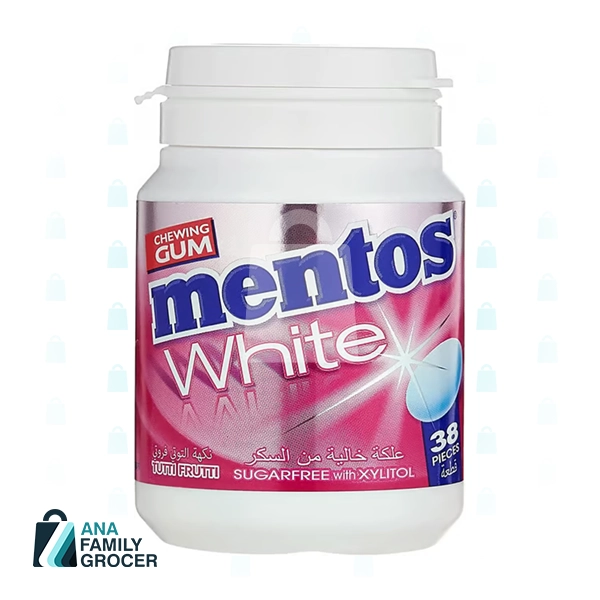 MENTOS WHITE TUTTI FRUTTI 38 GUM