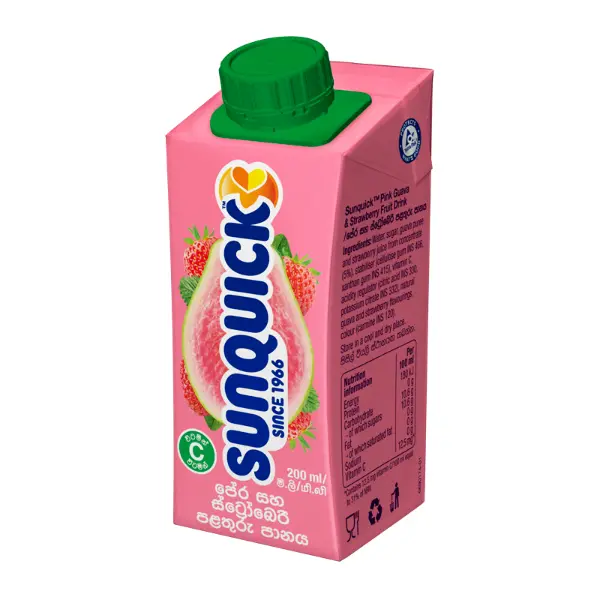 SUNQUICK RTD GOVA & STRAWBERRY 200ML
