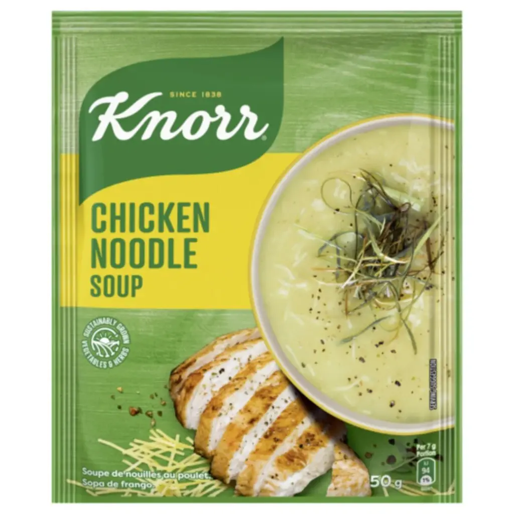 KNORR SOUP POWDER CHICKEN NOODLES 50G