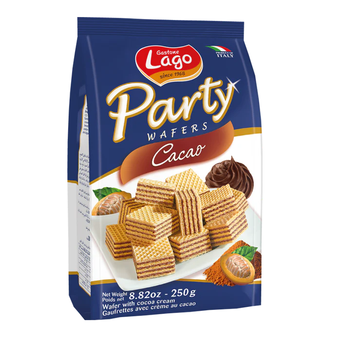 LAGO PARTY WAFER COCOA 250G 