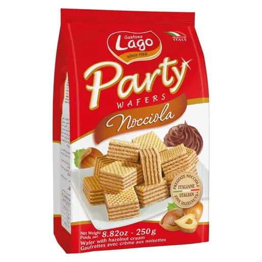 LAGO PARTY WAFER HAZELNUT 250G 