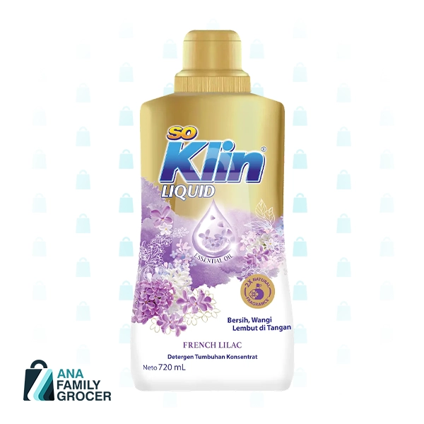 SOKLIN LIQUID DETERGENT FRENCH LILAC 720ML