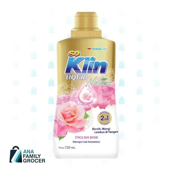 SOKLIN LIQUID DETERGENT ENGLISH ROSE 720ML 