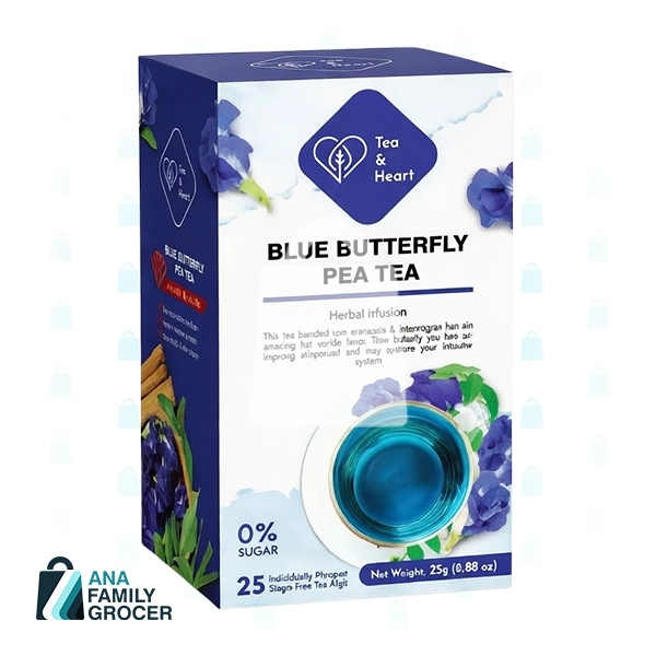 TEA & HEART BLUE BUTTERFLY PEA TEA 26G