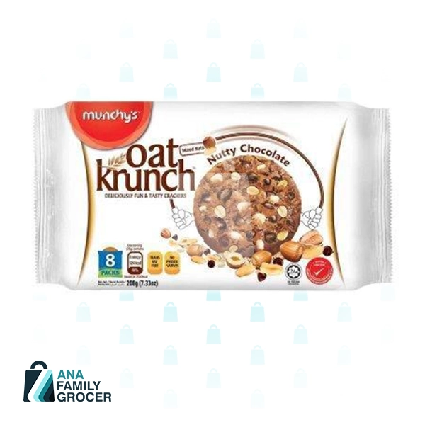 MUNCHY'S OAT KRUNCH NUTTY CHOCOLATE 208G 