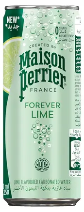 PERRIER MAISON FOREVER ZERO-LIME SPARKLING DRINK 250ML CAN