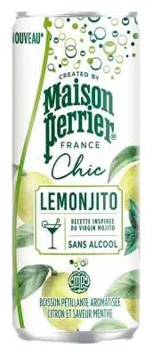 PERRIER MAISON CHIC LEMONJITO SPARKLING DRINK 250ML CAN  