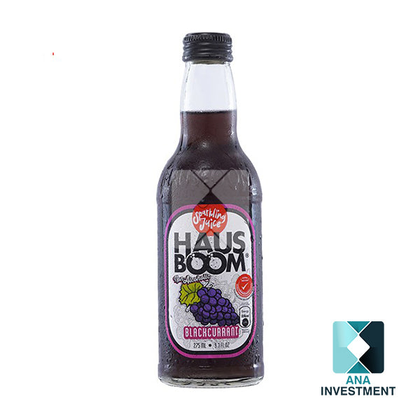 HAUSBOOM SPARKLING JUICE BLACK CURRENT 275ML