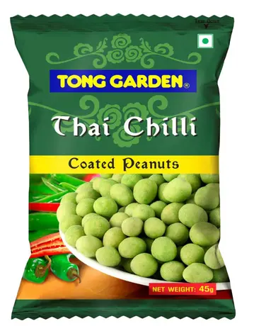 TONG GARDEN THAI CHILLI FLAVOUR COATED PEANUTS 45G  