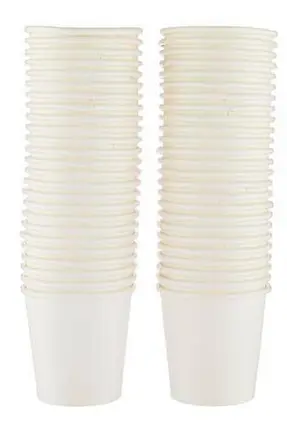 HOT PACK SINGLE WALL PAPER CUP WHITE 8OZ 