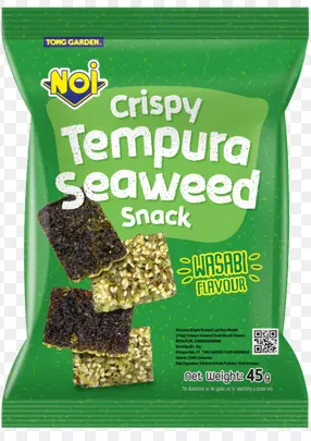CRISPS TEMPURA  SEAWEED SNACK WASABI FLAVOUR 45G  