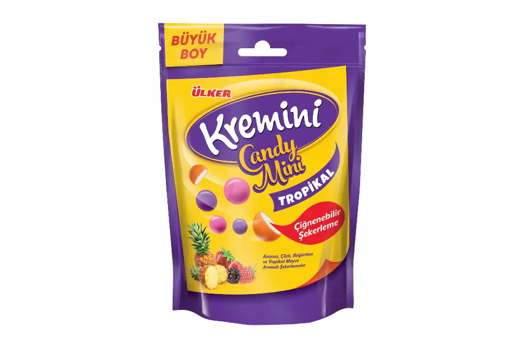KREMINI MINI TROPICAL MIXED FRUIT CANDY 30G