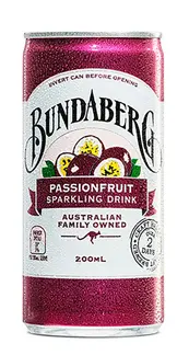 BUNDABERG PASSION FRUIT SLIMLINE CAN 200ML 