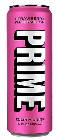 PRIME ENERGY DRINK CAN  STRAWBERRY WATERMELON COCONUT FLAVOURED DRINK 300 ML 