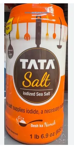 TATA IODIZED SALT CANISTER 650G