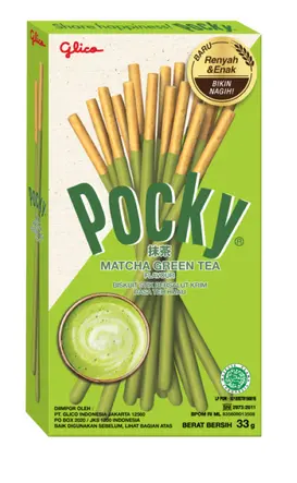 POCKY BISCUIT GREEN MATCHA 33G
