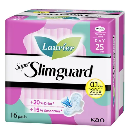 LAURIER SUPER SLIMGUARD HEAVY DAY 25CM (16PADS) 