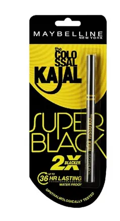 MAYBELLINE EYE LINER KAJAL SUPER BLACK 