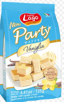 LAGO MINI PARTY WAFER VANILLA 125G
